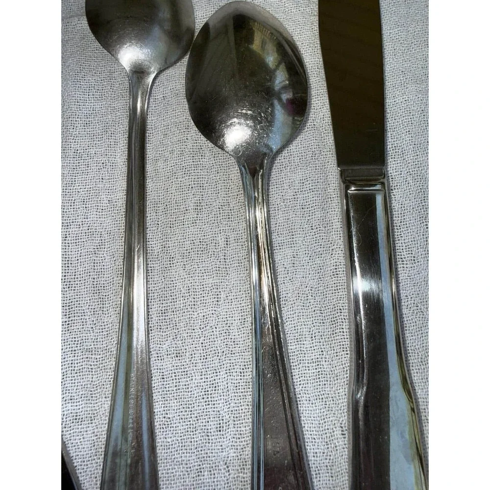 Lot Of 9 Stainless Steel Flatware Mixed , Oneida , Japan , Korea , Some Vintage